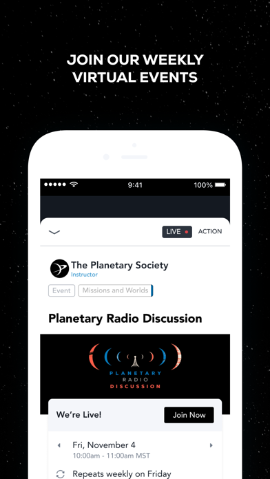 The Planetary Society iPhone screenshot 4 - Social Networking app