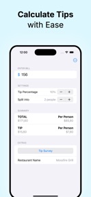 Tip tracker - bill split screenshot
