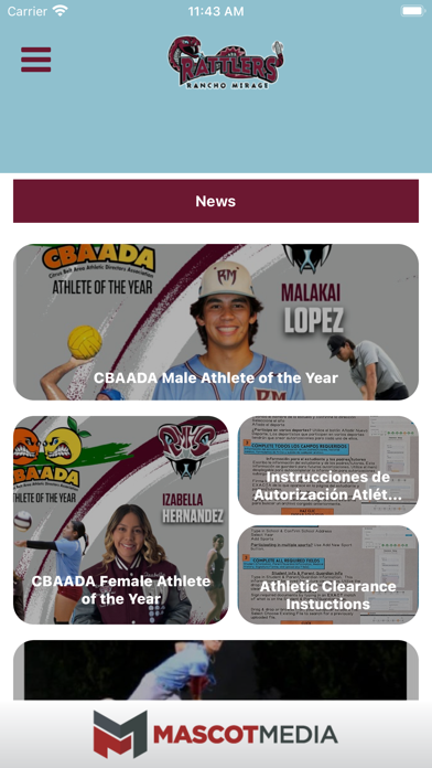 Rancho Mirage Athletics Screenshot