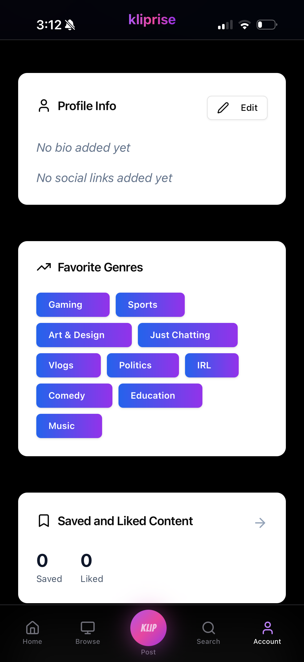 kliprise - Creator Discovery screenshot 10