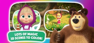 Masha and the Bear Magic Color iPhone screenshot