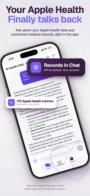 AI Health Export screenshot 1