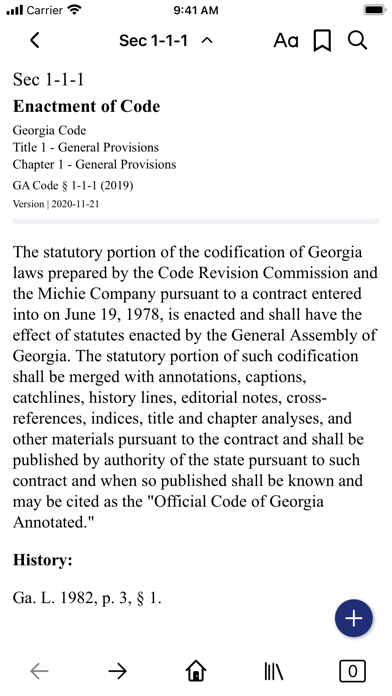 Screenshot #2 pour Georgia Code by PocketLaw