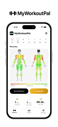 MyWorkoutPal: Personal Trainer iPhone screenshot