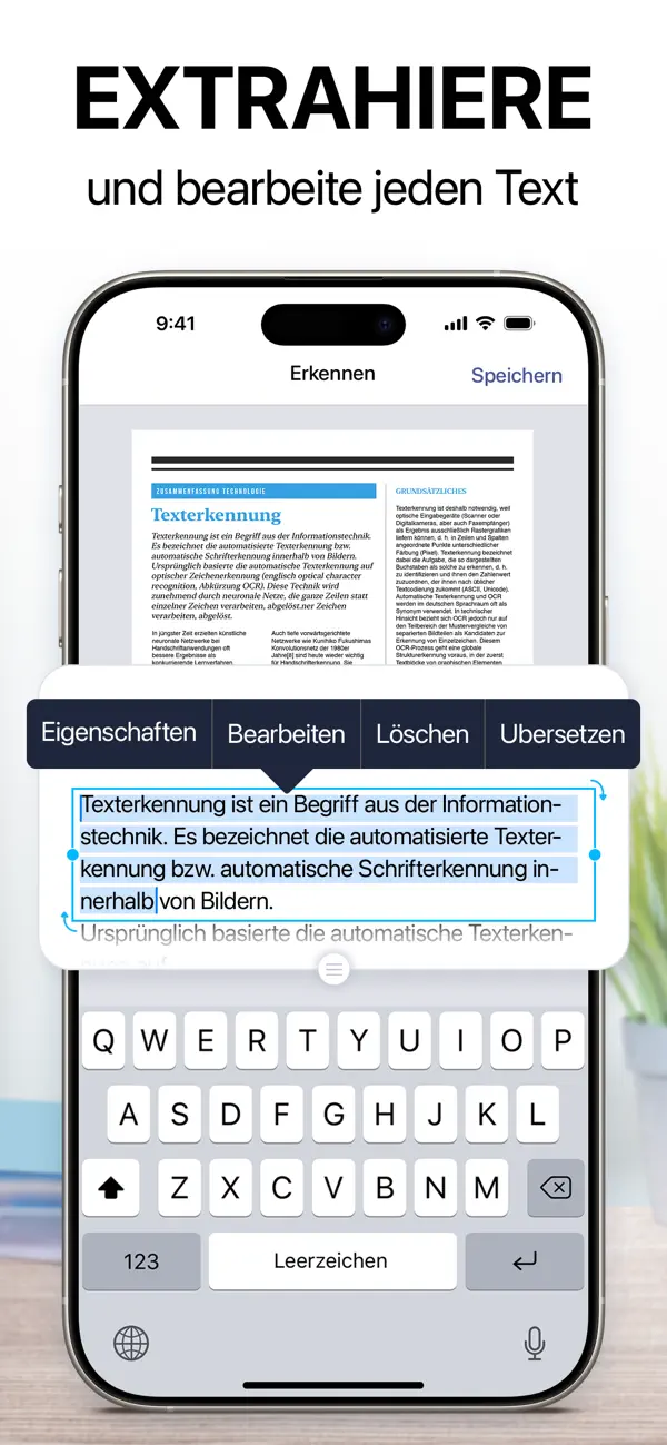 iScanner - Dokumenten Scanner iPhone App Screenshot 7 – Wirtschaft