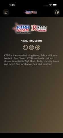 KTBB Radio screenshot