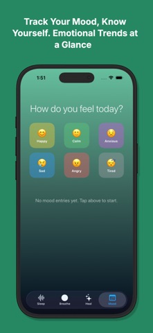 Sleep Healing Anxiety Calm iPhone screenshot