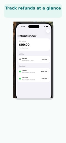 RefundCheck Screenshot 1 of 3