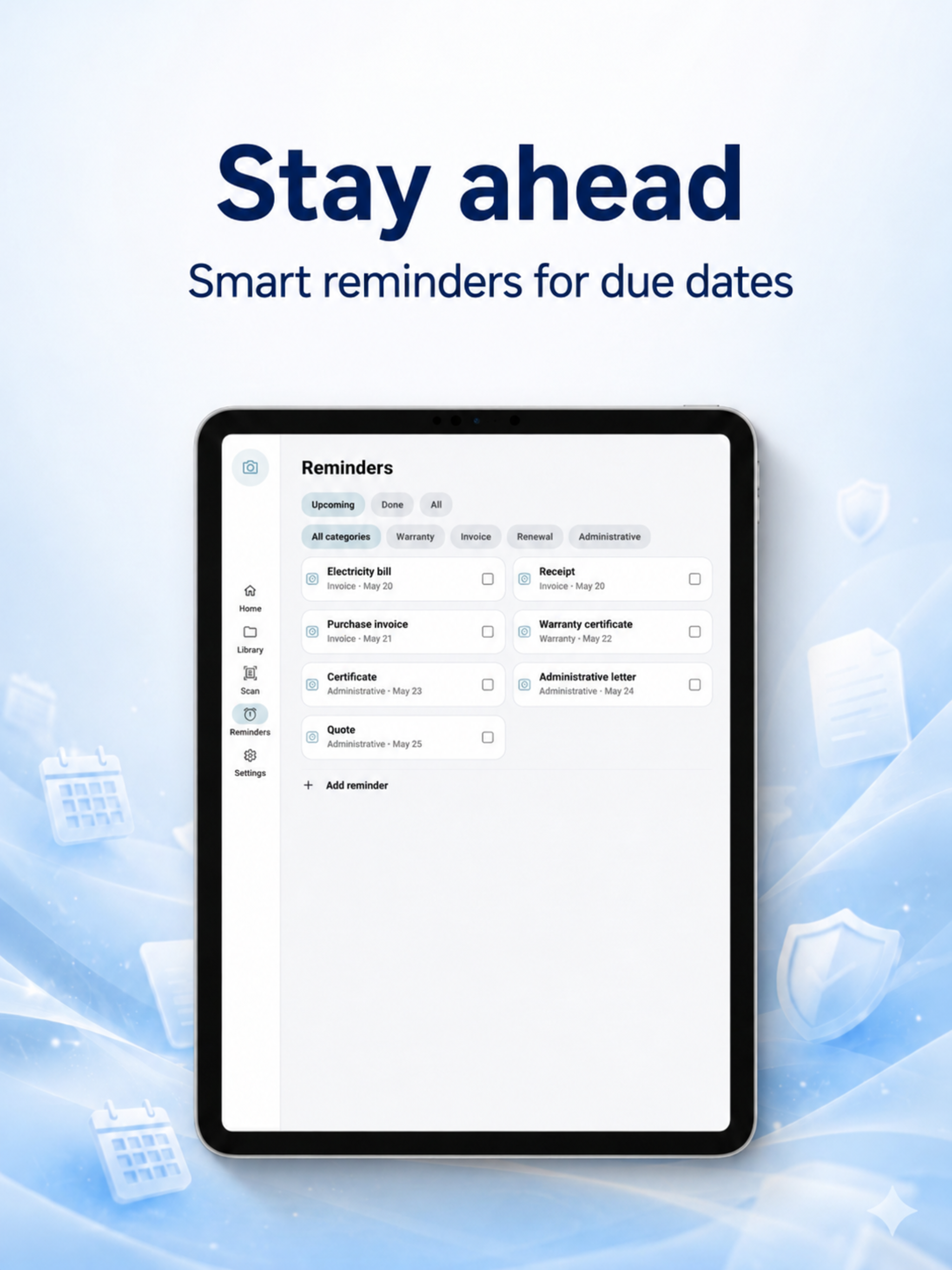 Bindora: Scan & Reminders screenshot 10