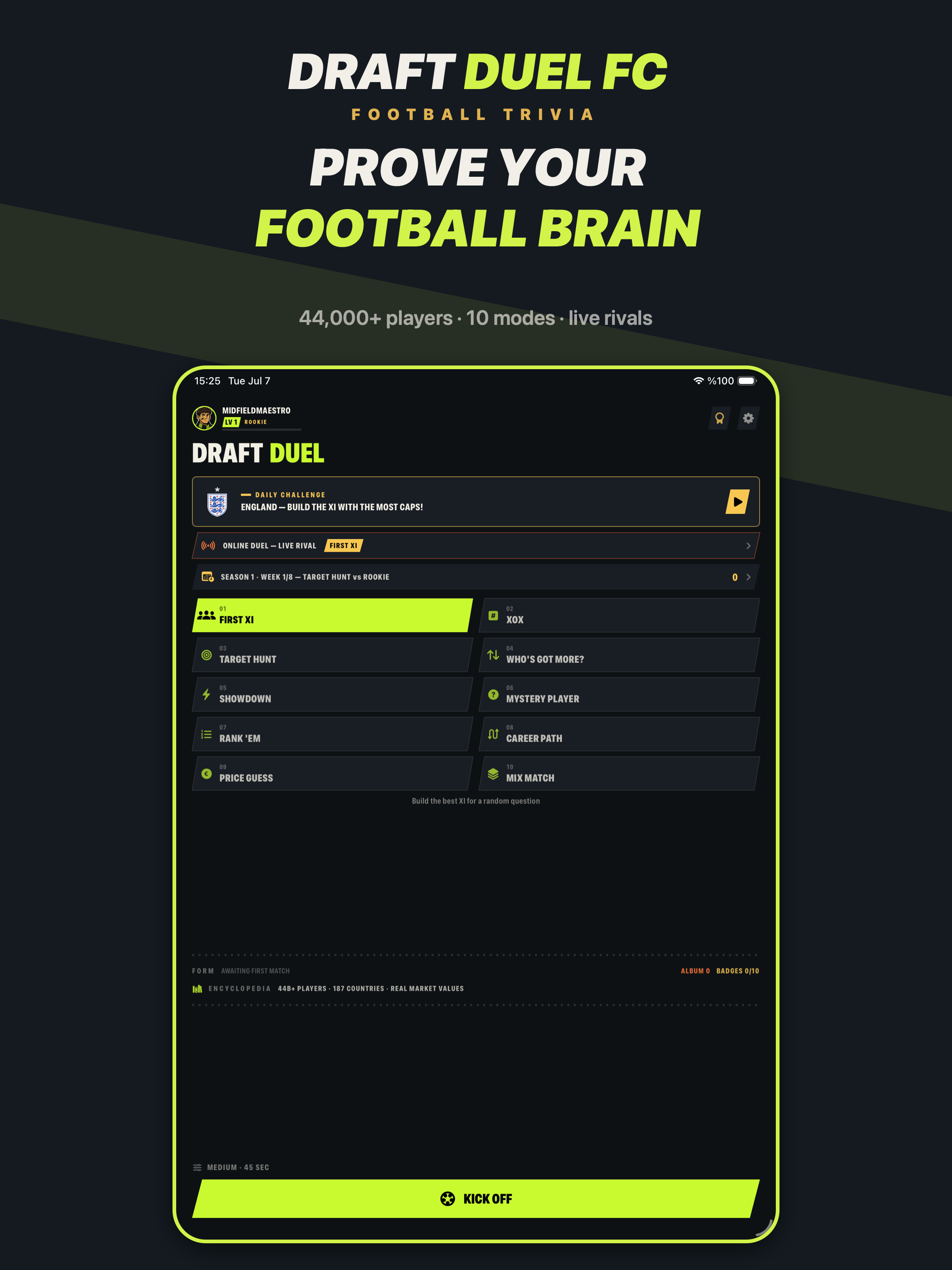 Draft Duel: Football Quiz Game screenshot 12