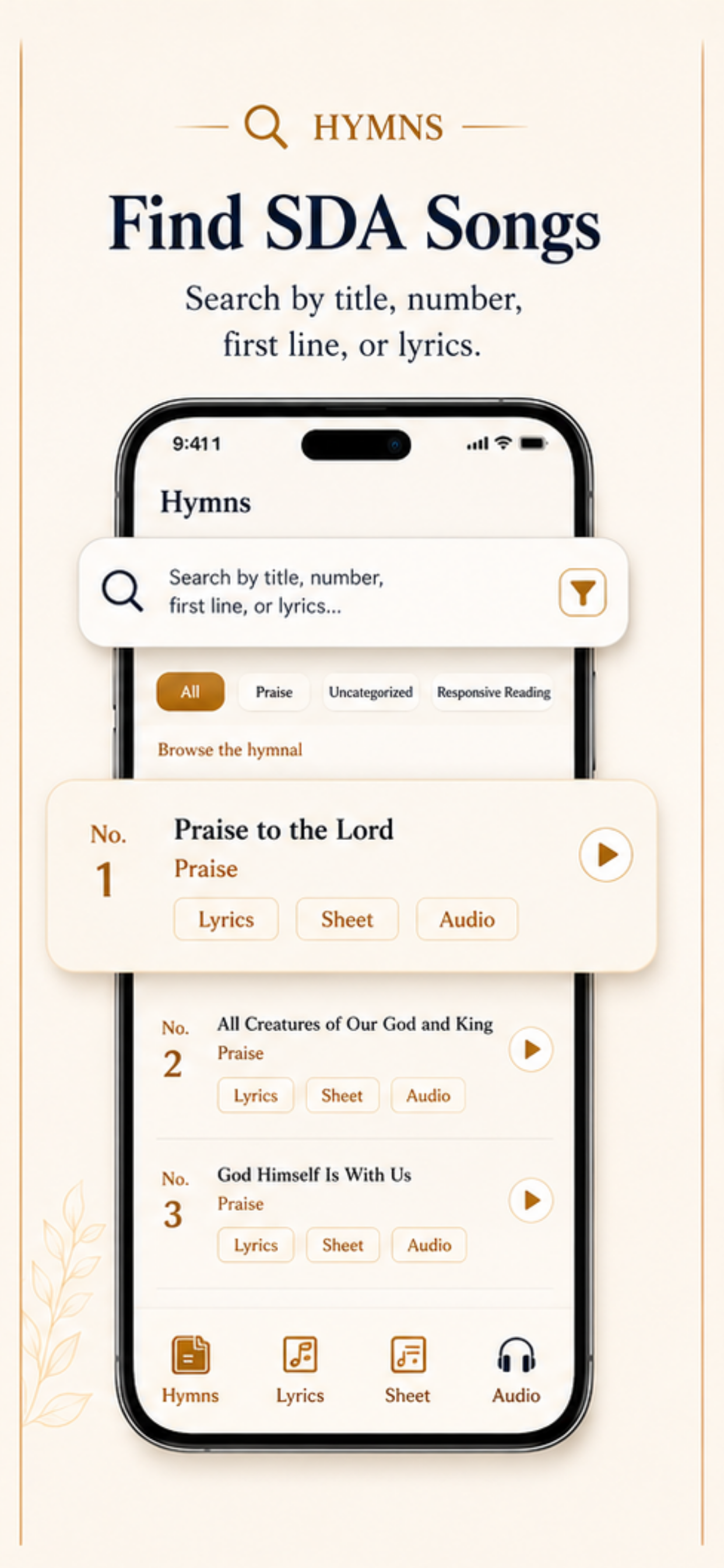 SDA Hymnal & Songs screenshot 3