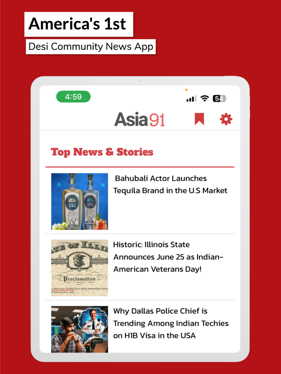 Asia91 iPad screenshot 7 - News app
