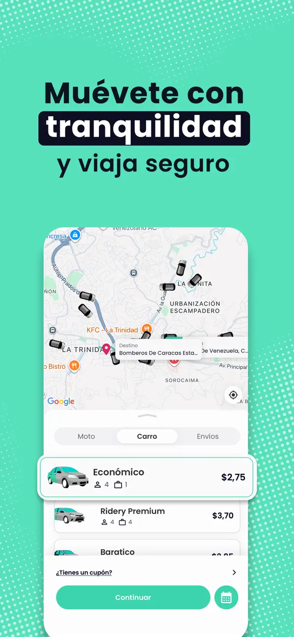 Screenshot #2 pour Ridery: Safety rides
