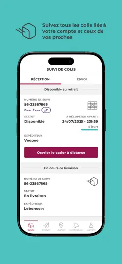 Capture d'écran de Mondial Relay, Suivi De Colis sur iPhone 4
