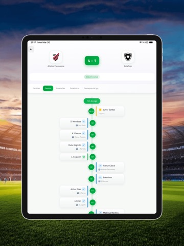 Futebol Brasileiro - Ao Vivo iPad screenshot 3