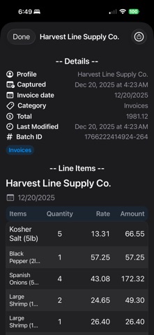 Invoice Monitoring screenshot