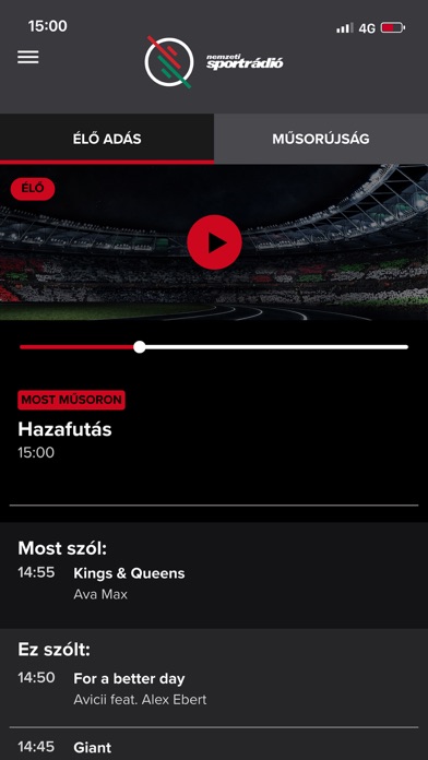 Nemzeti Sportrádió Screenshot