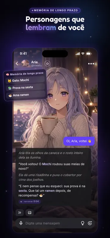 HiWaifu: Chat de personajes IA screenshot 2 of 8