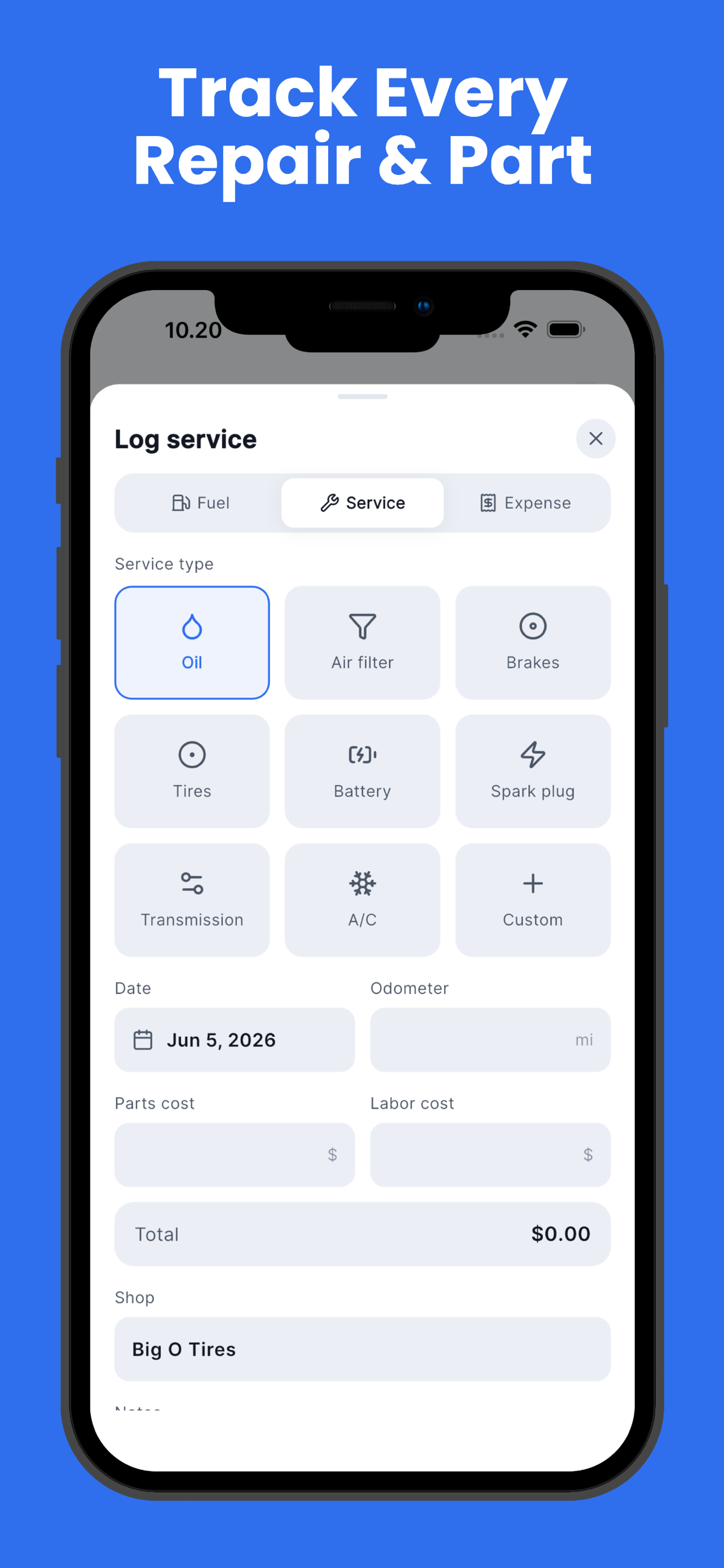 Garagely: Car Maintenance Log