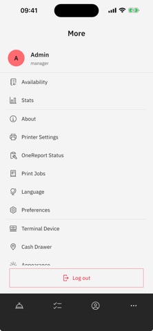 Palm POS iPhone screenshot