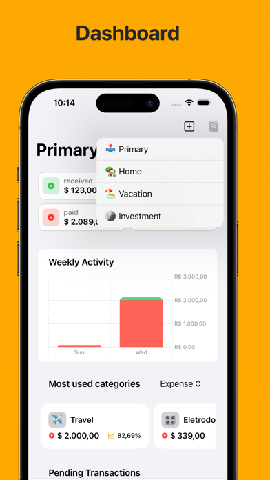 Quartzo - Spending Tracker Screenshot