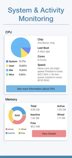 System Monitor & Device Info screenshot 1