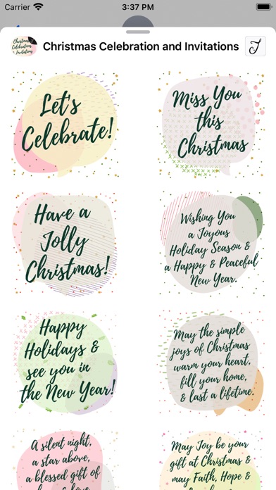 Christmas Season & Invitations Screenshot