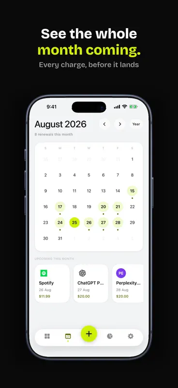 Subtle: Subscription Tracker screenshot 4 of 6
