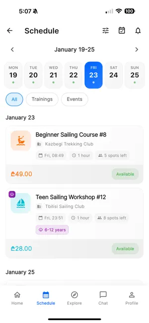 Sclubber.com Sports Platform screenshot 3