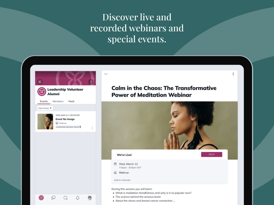 Flourish: LBBC iPad screenshot 5 - Social Networking app