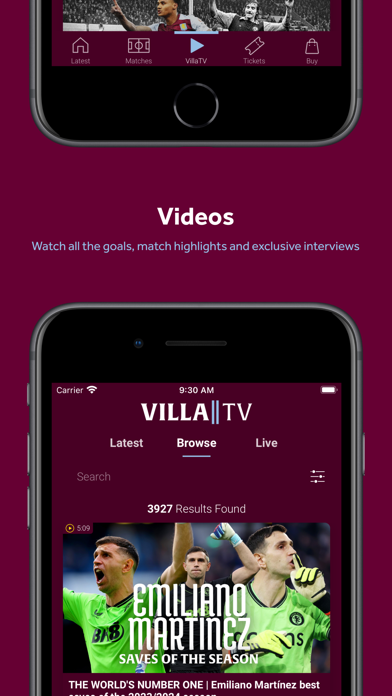 Aston Villa FC Screenshot