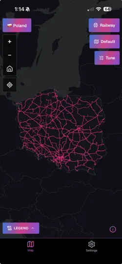 RailsMaps iPhone Ekran Görüntüsü 1