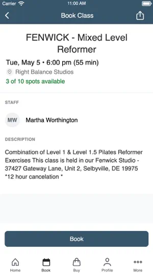 Right Balance Pilates screenshot 3