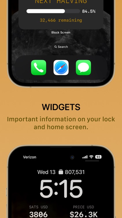 Block Screen: Bitcoin Widgets