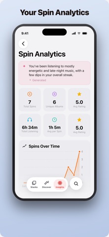 Spinstack Vinyl Collection iPhone screenshot