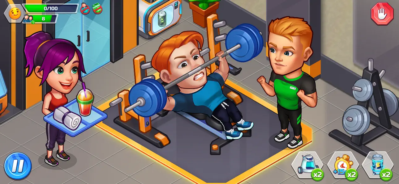 Happy Fitness: Gym Game Hack screenshot 1 - iOS game interface