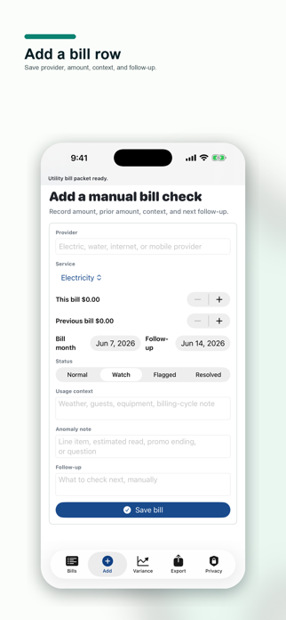 Utility Bill Check Folder Screenshot 2 of 5