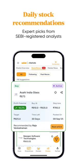 Mint: Daily Financial News App screenshot 1