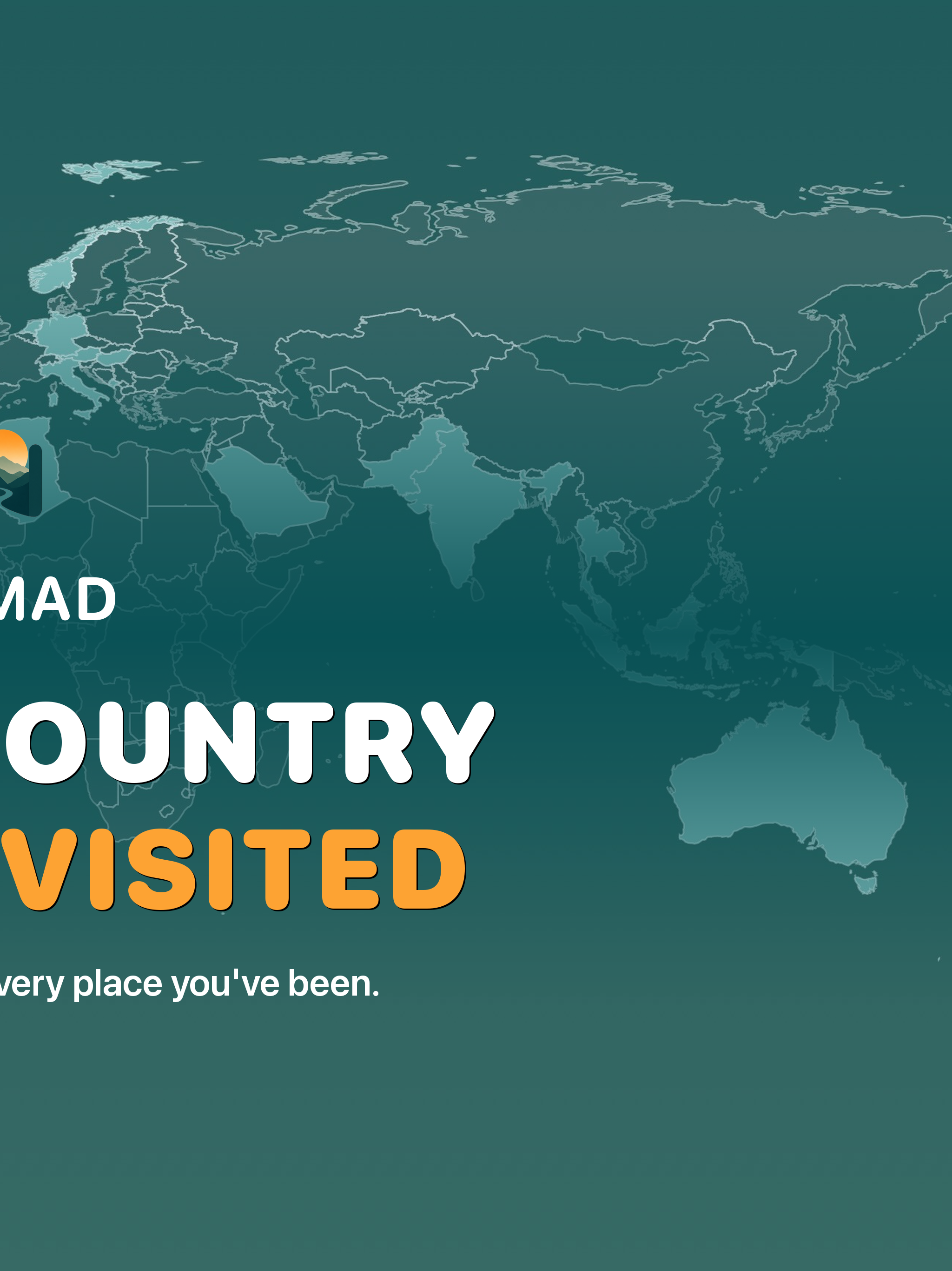 Nomad: Countries visited map screenshot 10