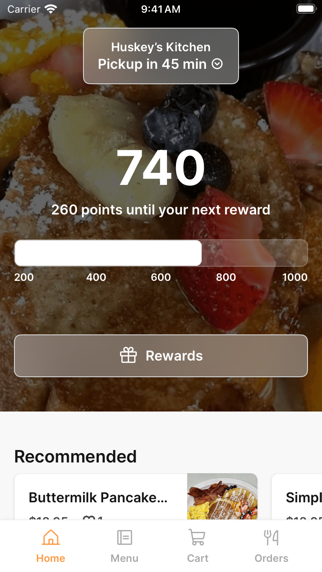 Huskey's Kitchen iPhone screenshot 1 - Food & Drink app