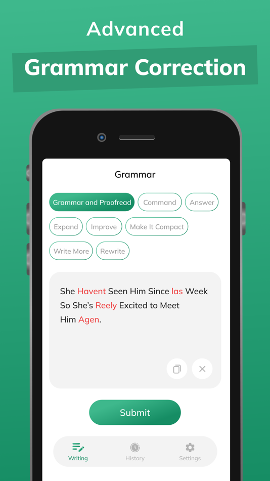 #3. Grammar Corrector - AI Writer (iOS) 由: Isha Bhingradiya