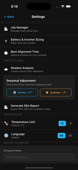 SolarAlign Pro: Sun & Tilt Screenshot 2 of 3