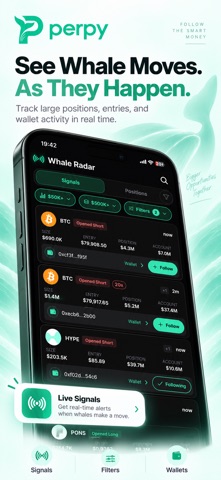 Perpy: Hyperliquid Whale Radar Screenshot 1 of 6