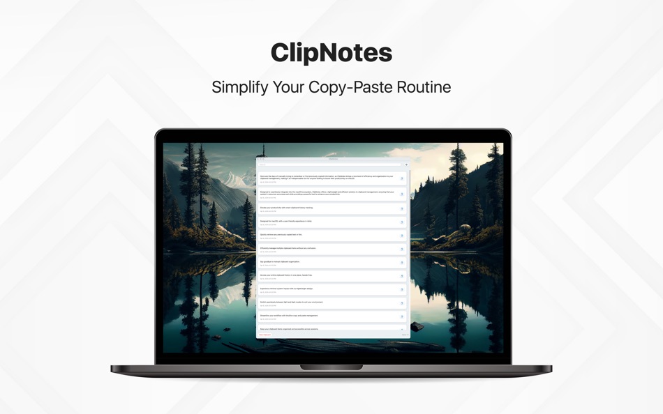 #1. ClipNotes - Clipboard (macOS) By: Nathan Woolmore
