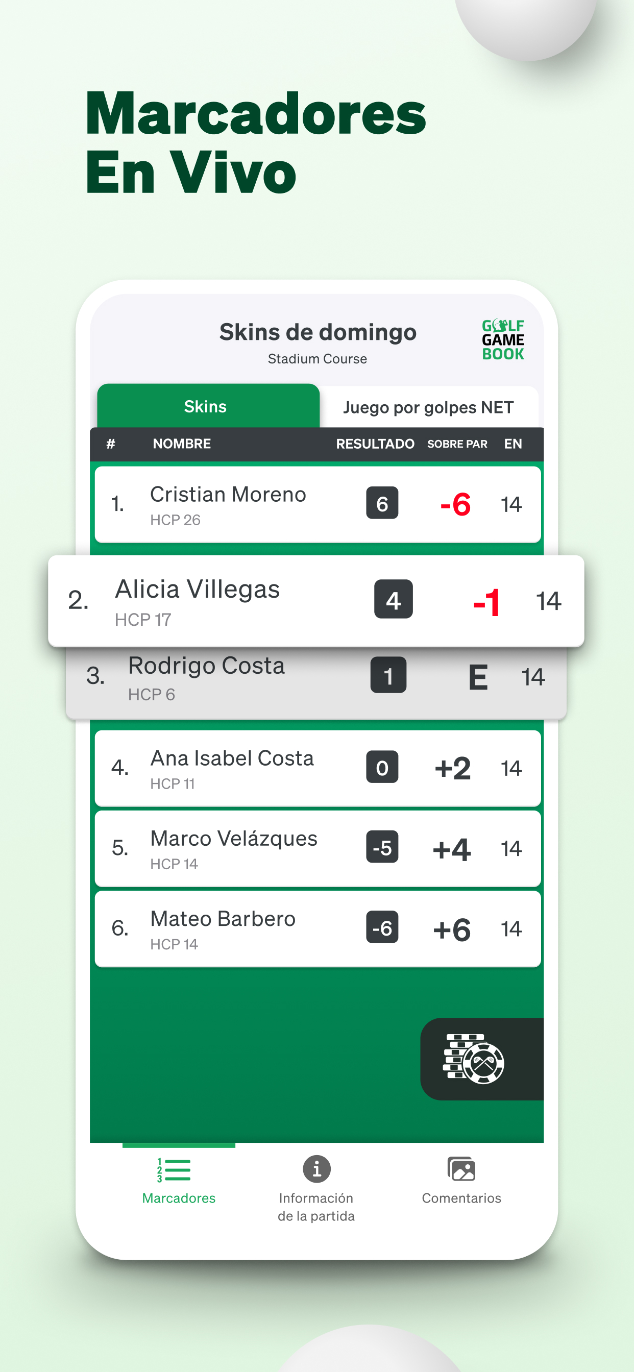 Golf GameBook Puntuación & GPS