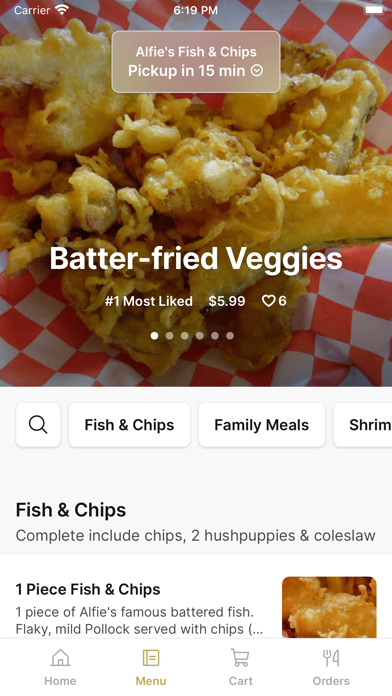 Alfie's Fish & Chips Screenshot 2 - AppWisp.com Alfie's Fish & Chips Screenshot 2 - AppWisp.com