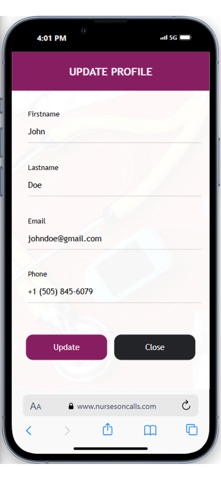 Nurses on Calls screenshot