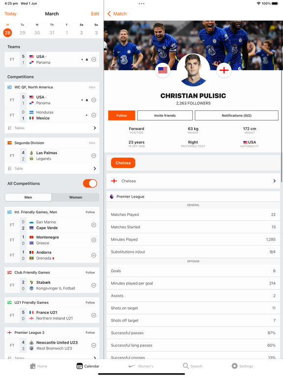 Forza Football - Live Scores iPad screenshot 5 - Sports app