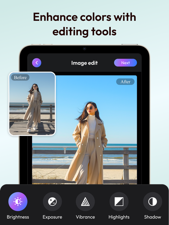 Make Me Slim - AI Body Shape iPad screenshot 6 - Photo & Video app