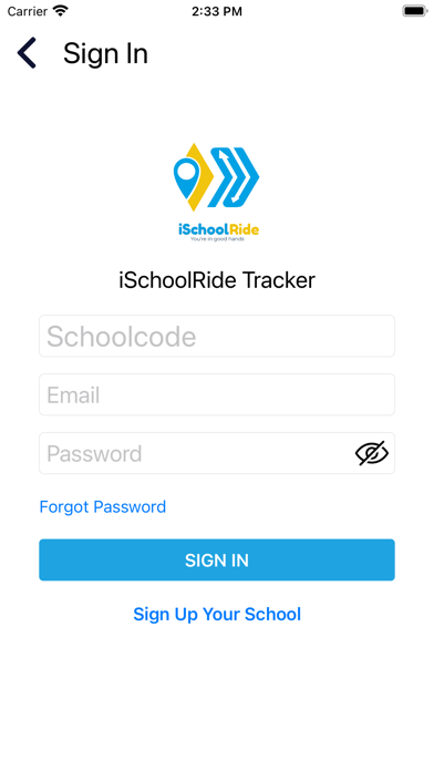 iSchoolRide Tracker Screenshot